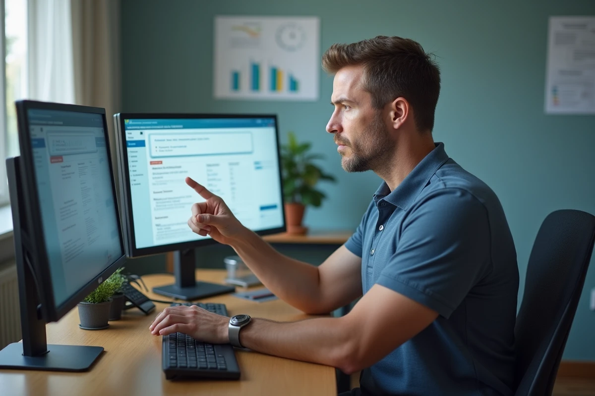 Technicien informatique d'un établissement scolaire résolvant des problèmes de connexion au portail Arena Versailles